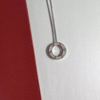 [⭐Haelin Jewelry]LOVE NECKLACE ADJUSTABLE SILVER
