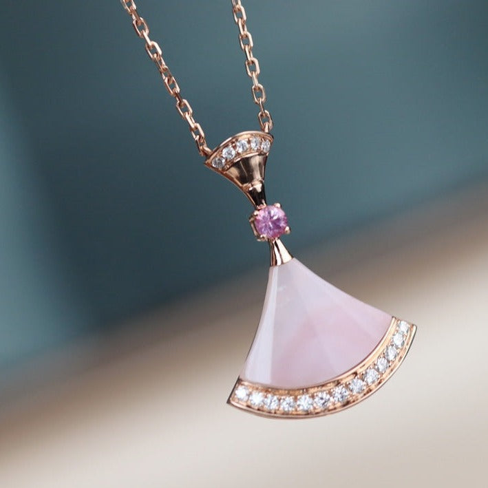 [⭐Haelin Jewelry]DREAM NECKLACE PINK MOP DIAMOND