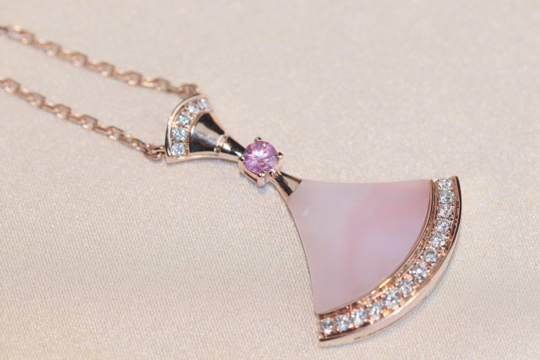 [⭐Haelin Jewelry]DREAM NECKLACE PINK MOP DIAMOND