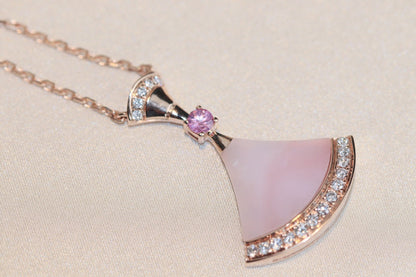 [⭐Haelin Jewelry]DREAM NECKLACE PINK MOP DIAMOND