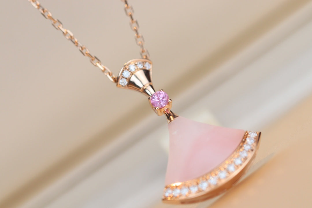 [⭐Haelin Jewelry]DREAM NECKLACE PINK MOP DIAMOND