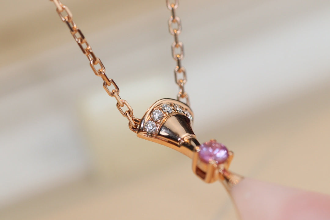 [⭐Haelin Jewelry]DREAM NECKLACE PINK MOP DIAMOND