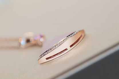 [⭐Haelin Jewelry]DREAM NECKLACE PINK MOP DIAMOND
