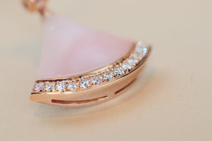 [⭐Haelin Jewelry]DREAM NECKLACE PINK MOP DIAMOND