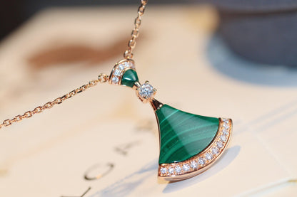 [⭐Haelin Jewelry]DREAM NECKLACE MALACHITE DIAMOND
