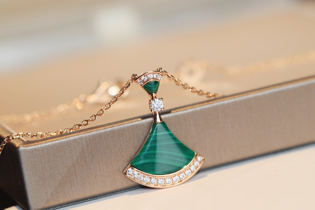 [⭐Haelin Jewelry]DREAM NECKLACE MALACHITE DIAMOND