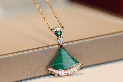 [⭐Haelin Jewelry]DREAM NECKLACE MALACHITE DIAMOND