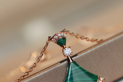 [⭐Haelin Jewelry]DREAM NECKLACE MALACHITE DIAMOND