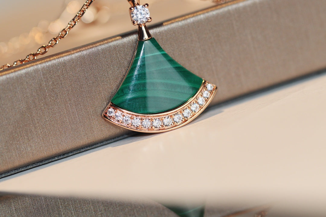 [⭐Haelin Jewelry]DREAM NECKLACE MALACHITE DIAMOND