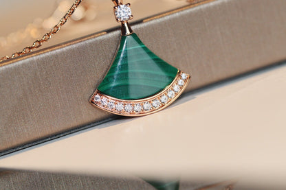[⭐Haelin Jewelry]DREAM NECKLACE MALACHITE DIAMOND