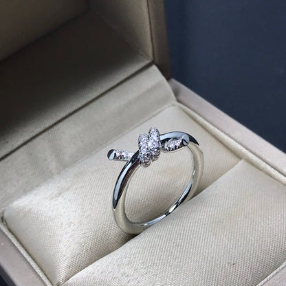[Haelin Jewelry]KNOT RING 1.2MM DIAMOND