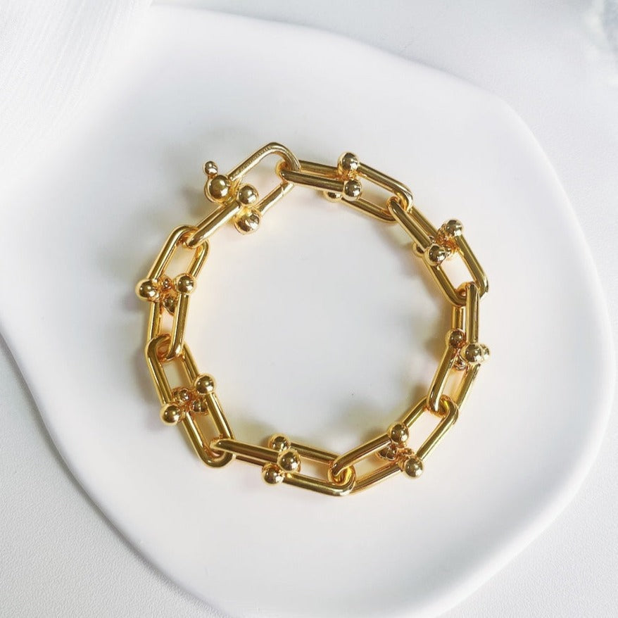 [Haelin Jewelry]HARDWEAR GOLD BRACELET