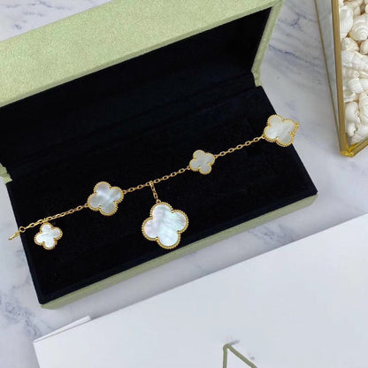 [⭐Haelin Jewelry]MAGIC CLOVER MOP GOLD BRACELET 5 MOTIFS