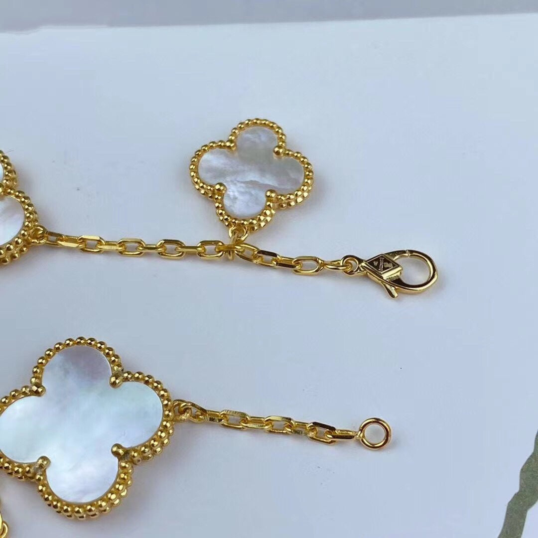 [⭐Haelin Jewelry]MAGIC CLOVER MOP GOLD BRACELET 5 MOTIFS