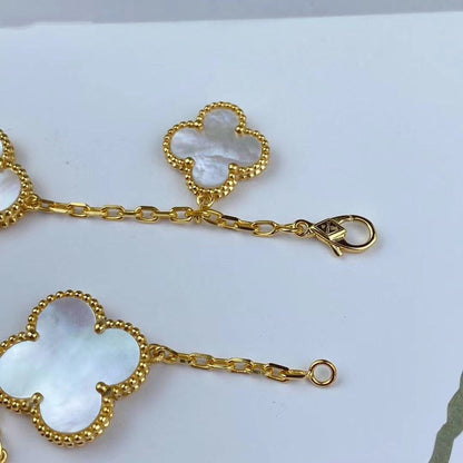 [⭐Haelin Jewelry]MAGIC CLOVER MOP GOLD BRACELET 5 MOTIFS