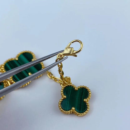 [⭐Haelin Jewelry]MAGIC CLOVER MALACHITE GOLD BRACELET 5 MOTIFS