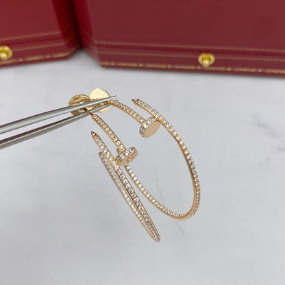 [⭐Haelin Jewelry]JUSTE EARRINGS FULL DIAMONDS 1.8MM