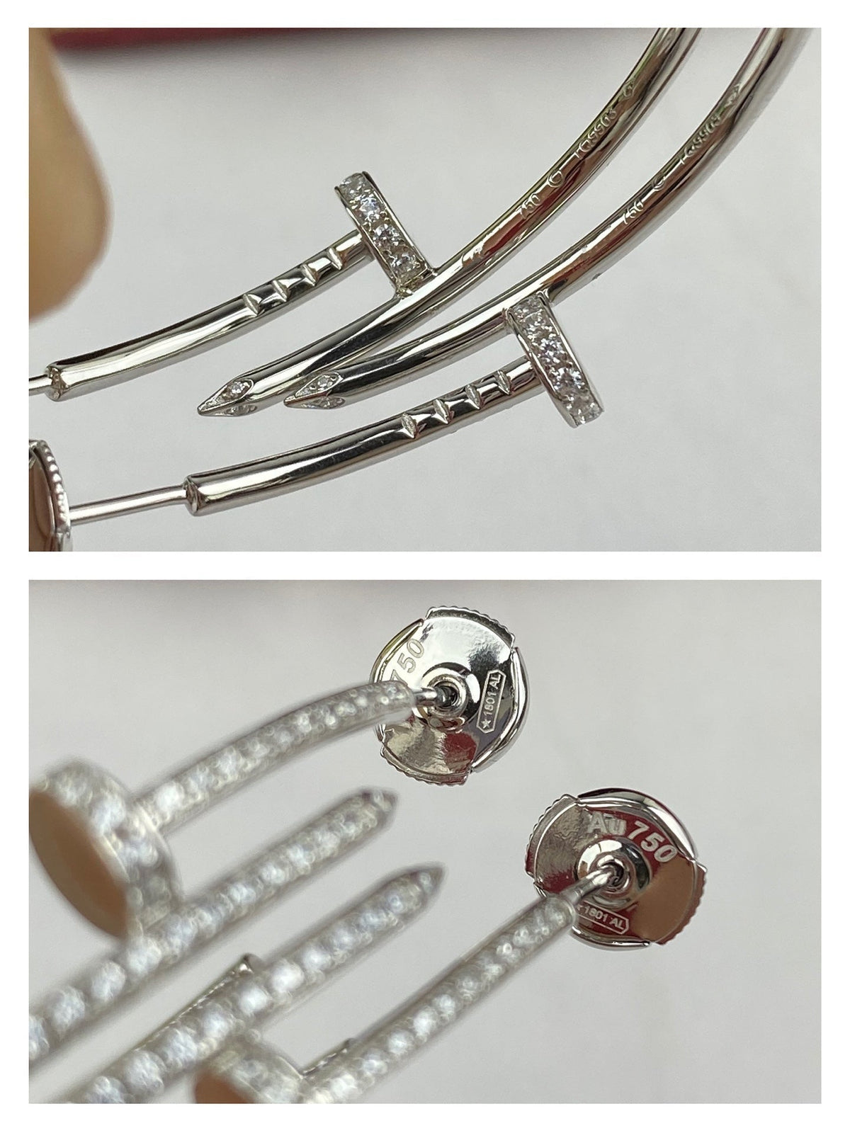 [⭐Haelin Jewelry]JUSTE EARRINGS FULL DIAMONDS 1.8MM