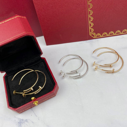 [⭐Haelin Jewelry]JUSTE EARRINGS FULL DIAMONDS 1.8MM