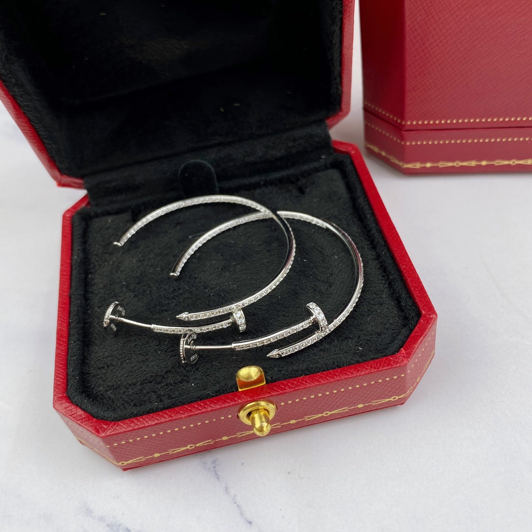 [⭐Haelin Jewelry]JUSTE EARRINGS FULL DIAMONDS 1.8MM