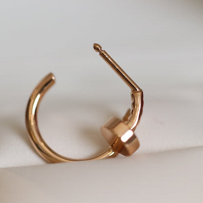 [⭐Haelin Jewelry]JUSTE EARRINGS PINK GOLD