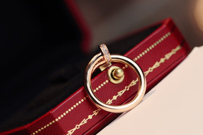 [⭐Haelin Jewelry]JUSTE RING 2.65MM PINK GOLD DIAMOND
