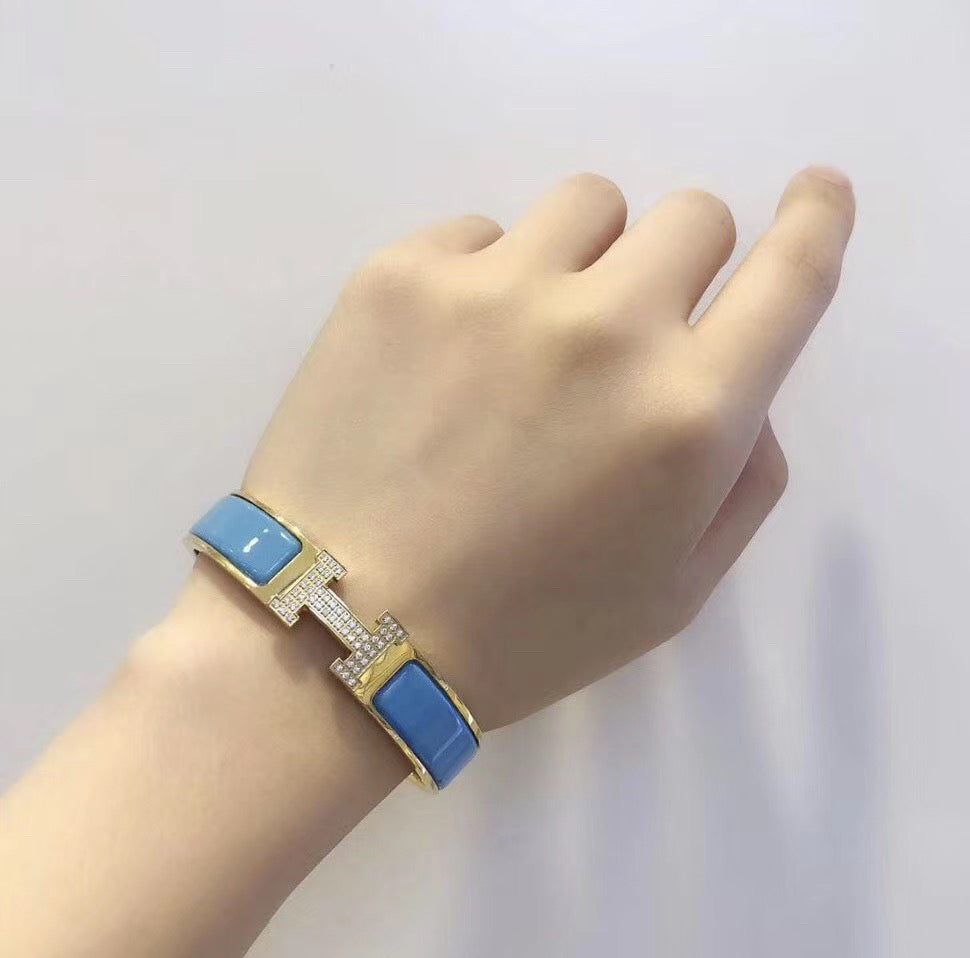 [⭐Haelin Jewelry]H CLOUD BLUE BRACELET GOLD DIAMOND