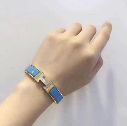 [⭐Haelin Jewelry]H CLOUD BLUE BRACELET GOLD DIAMOND