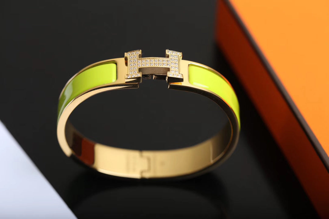 [⭐Haelin Jewelry]H BRACELET GOLD DIAMOND