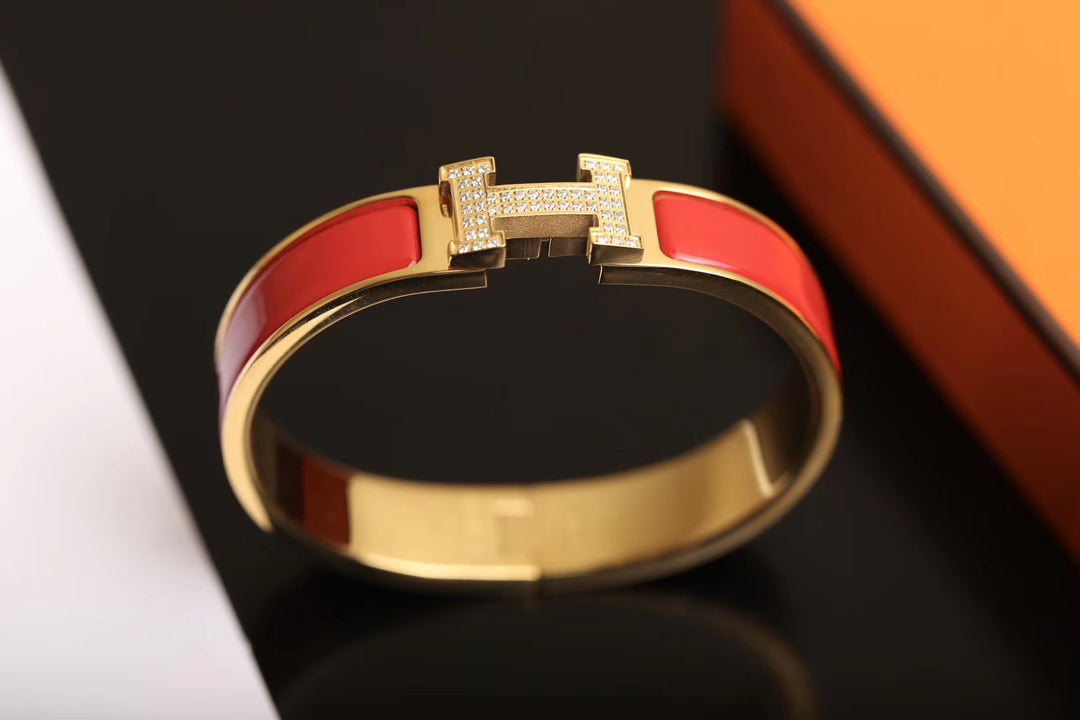 [⭐Haelin Jewelry]H BRACELET GOLD DIAMOND