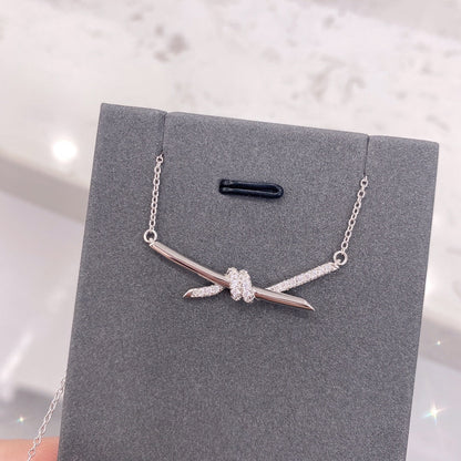 [Haelin Jewelry]KNOT NECKLACE DIAMONDS
