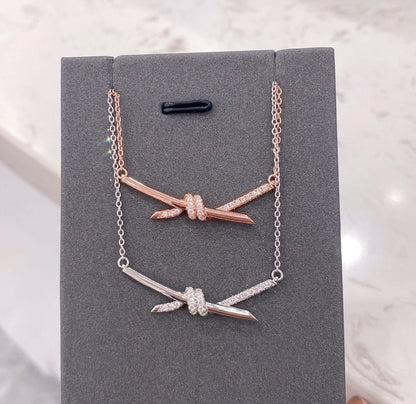 [Haelin Jewelry]KNOT NECKLACE DIAMONDS