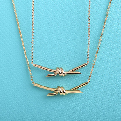 [Haelin Jewelry]KNOT NECKLACE GOLD