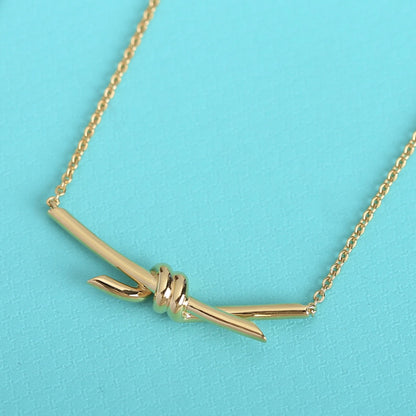 [Haelin Jewelry]KNOT NECKLACE GOLD