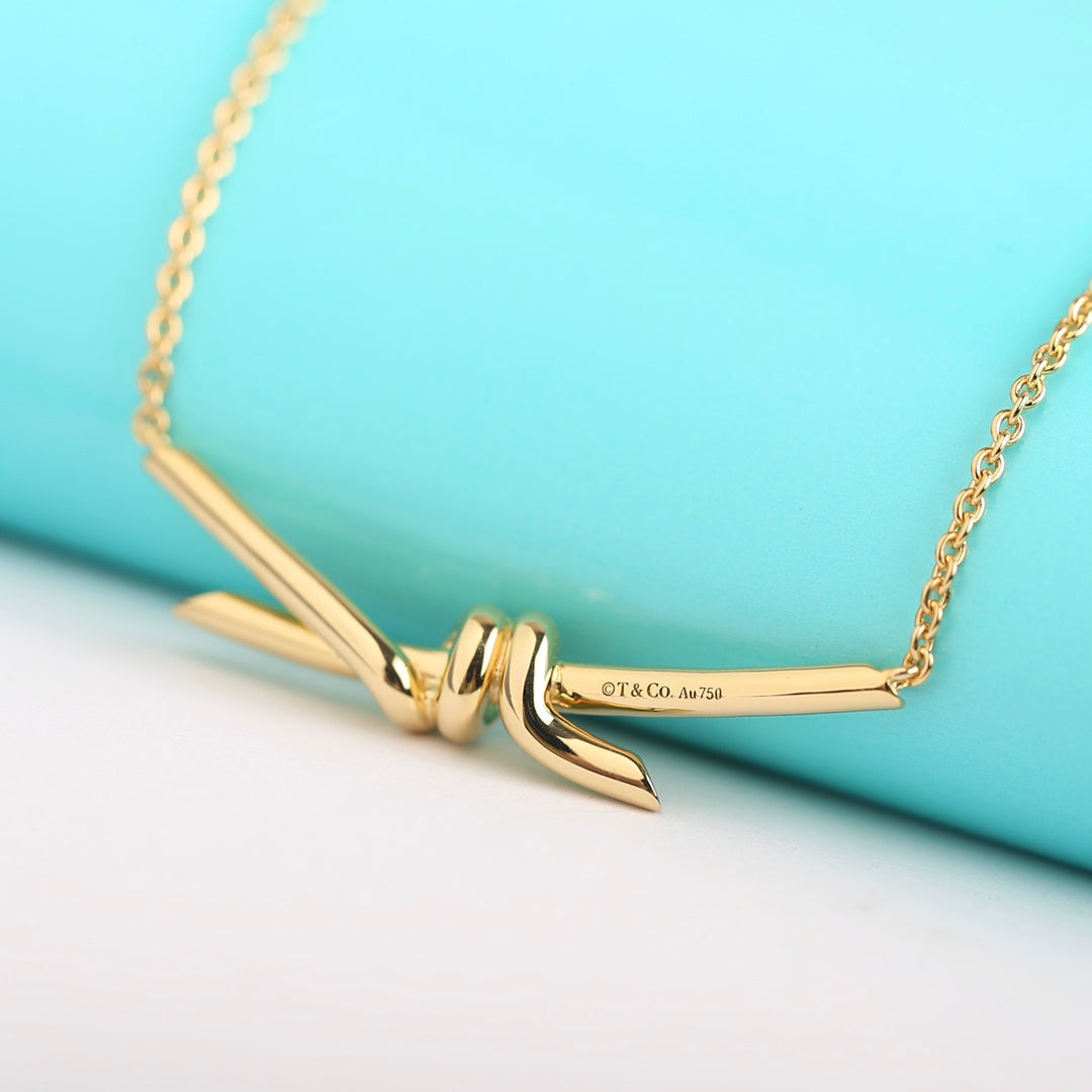 [Haelin Jewelry]KNOT NECKLACE GOLD