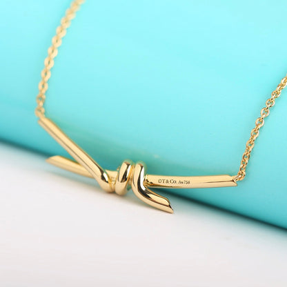 [Haelin Jewelry]KNOT NECKLACE GOLD