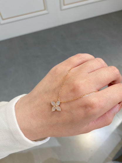 [⭐Haelin Jewelry]STAR DIAMOND NECKALCE
