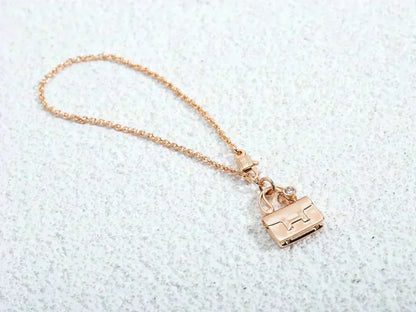 [⭐Haelin Jewelry]AMULETTE PEDANT ROSE GOLD NECKLACE