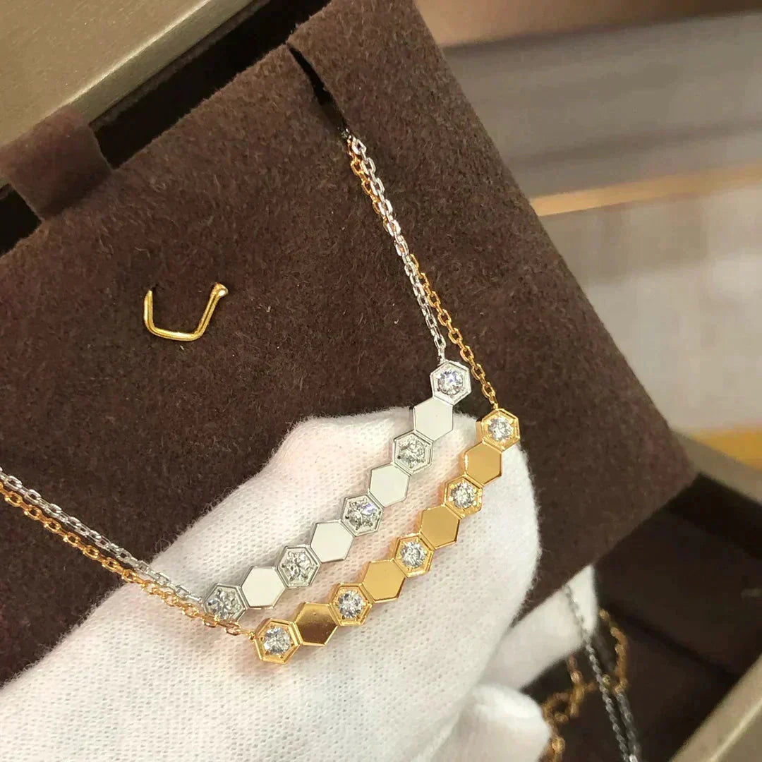 [⭐Haelin Jewelry]BEE LOVE NECKLACE DIAMOND