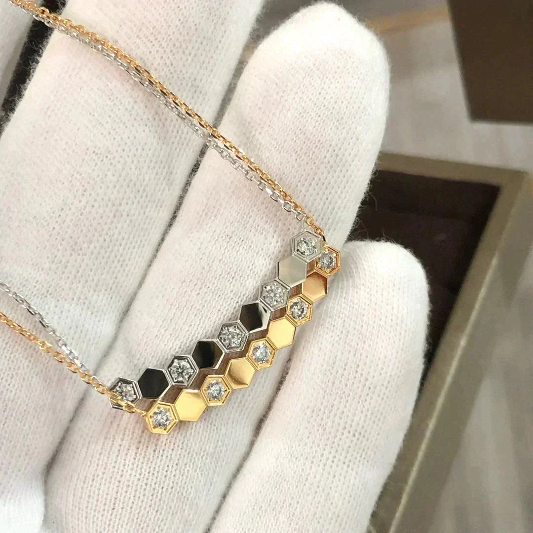 [⭐Haelin Jewelry]BEE LOVE NECKLACE DIAMOND