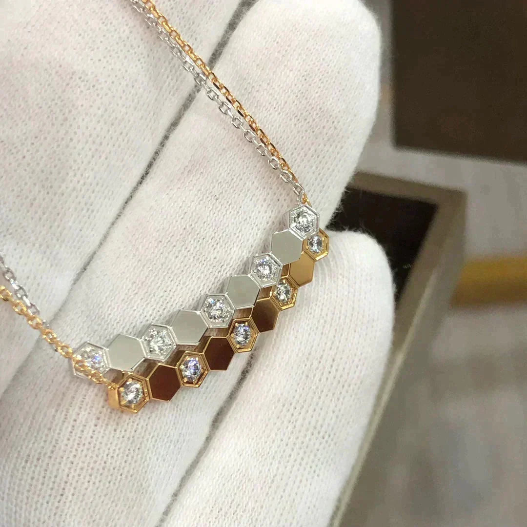 [⭐Haelin Jewelry]BEE LOVE NECKLACE DIAMOND