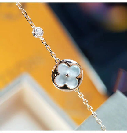 [⭐Haelin Jewelry]SUN MOP GOLD 1 DIAMOND NECKLACE