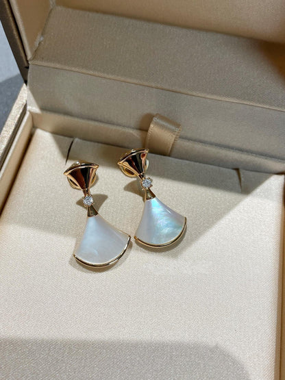 [⭐Haelin Jewelry]DREAM MOP 1 DIAMOND EARRINGS