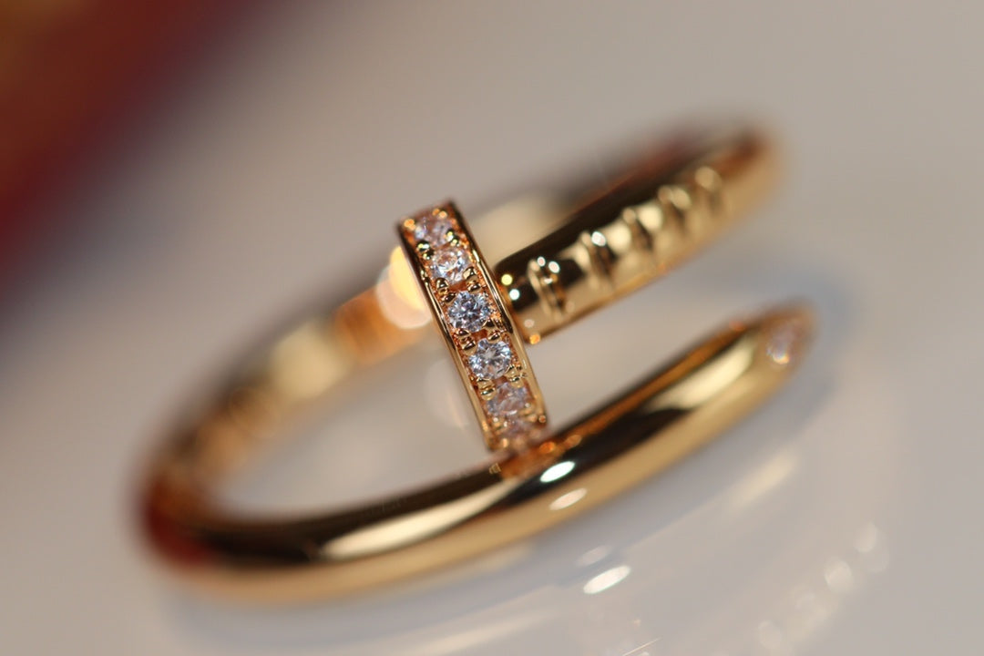 [⭐Haelin Jewelry]JUSTE RING 2.65MM GOLD DIAMOND