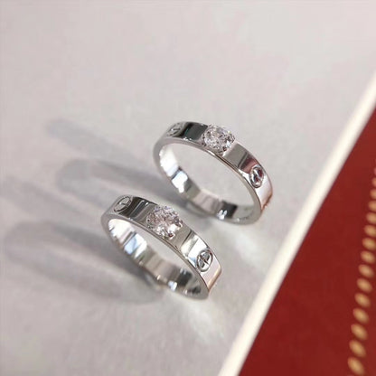 [⭐Haelin Jewelry]LOVE RING 3.6MM 1 BIG DIAMOND