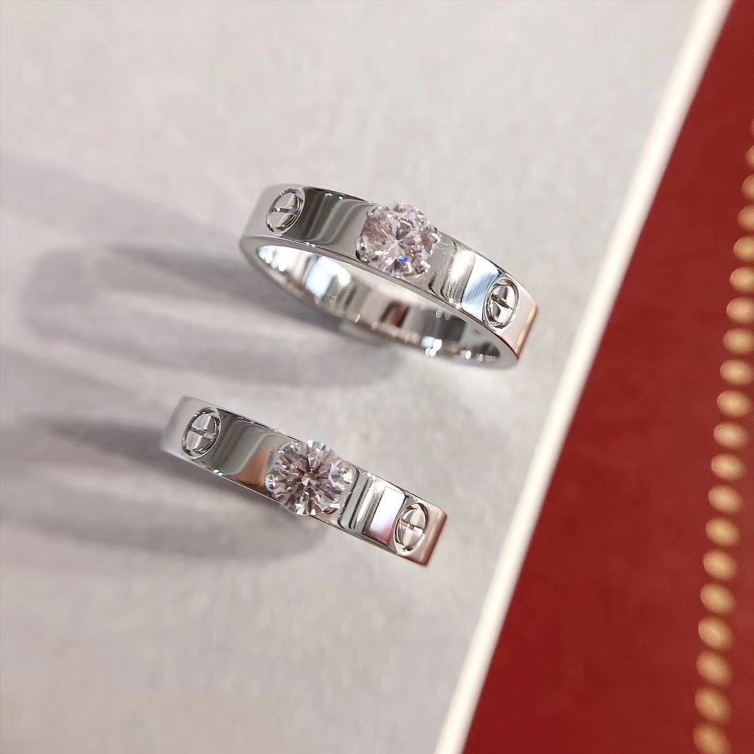 [⭐Haelin Jewelry]LOVE RING 3.6MM 1 BIG DIAMOND