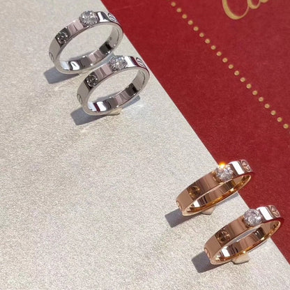 [⭐Haelin Jewelry]LOVE RING 3.6MM 1 BIG DIAMOND