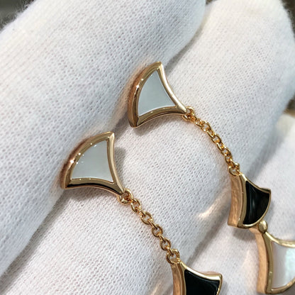 [⭐Haelin Jewelry]DREAM EARRINGS 3 MOTIFS ONYX MOP PINK GOLD
