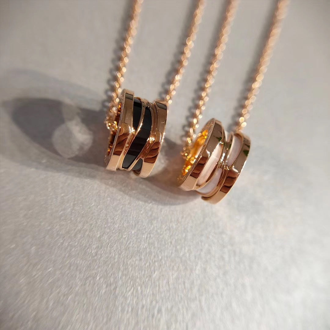 [⭐Haelin Jewelry]ZERO 1 NECKLACE PINK GOLD