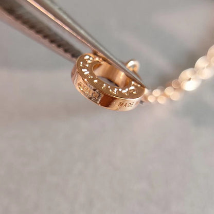 [⭐Haelin Jewelry]ZERO 1 NECKLACE PINK GOLD